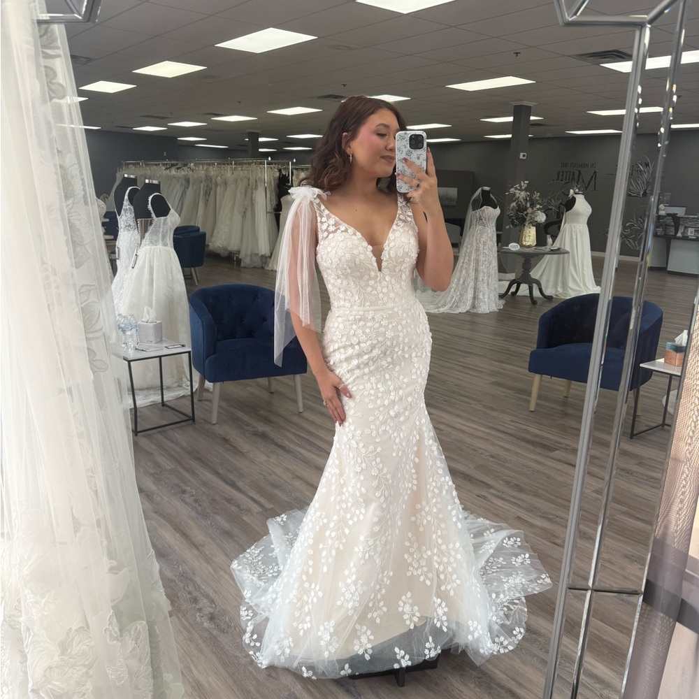 Nora Spencer Signature Lace Fit & Flare Wedding Dress